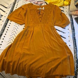 Burnt orange dress